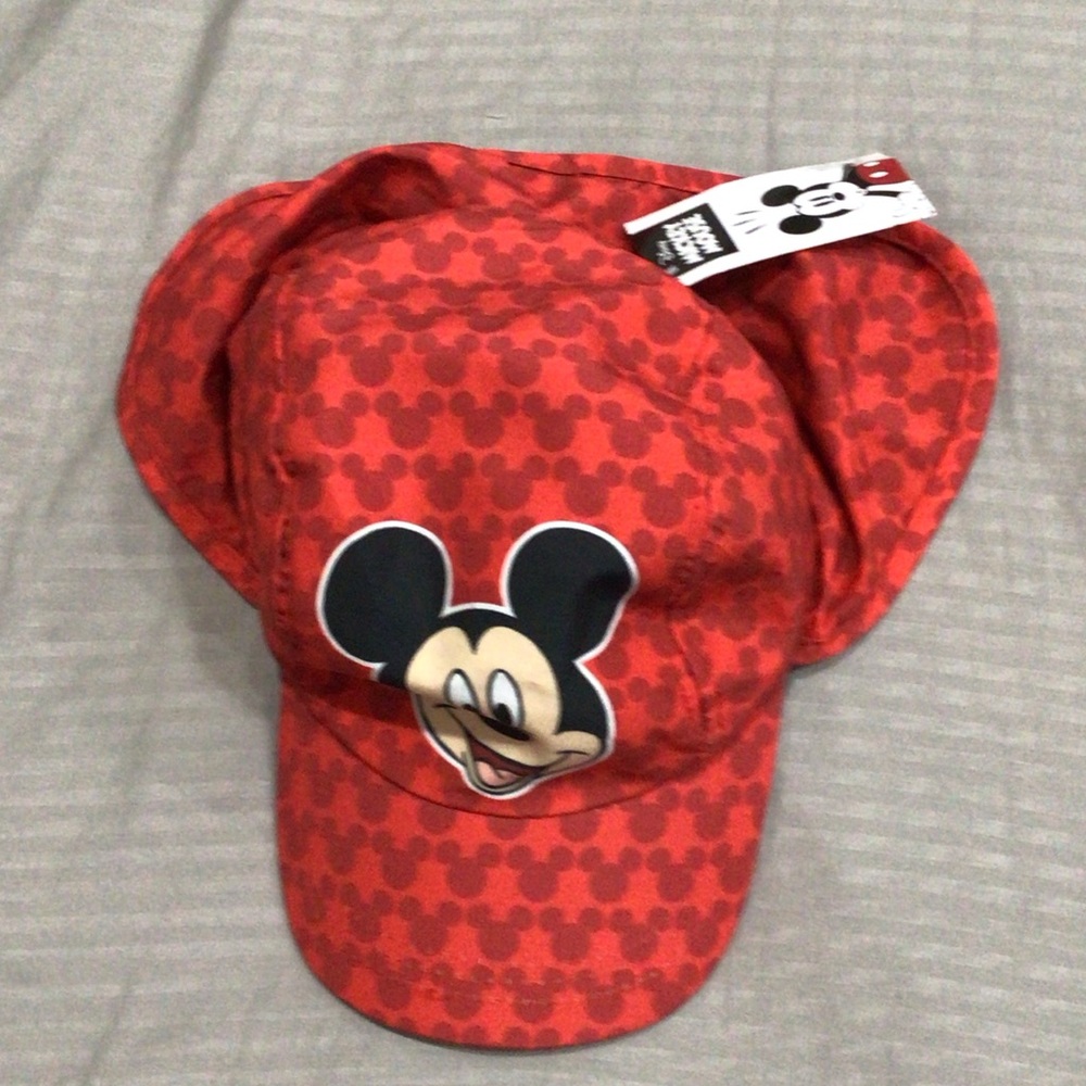 Mickey Mouse Red Kids sunblock Cap